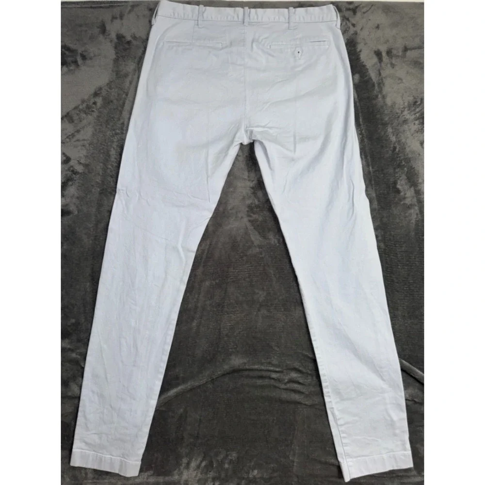 Mens 32x34 J.Crew Flex Driggs Chino Pants Light Blue Excellent Slim Fit Stretch